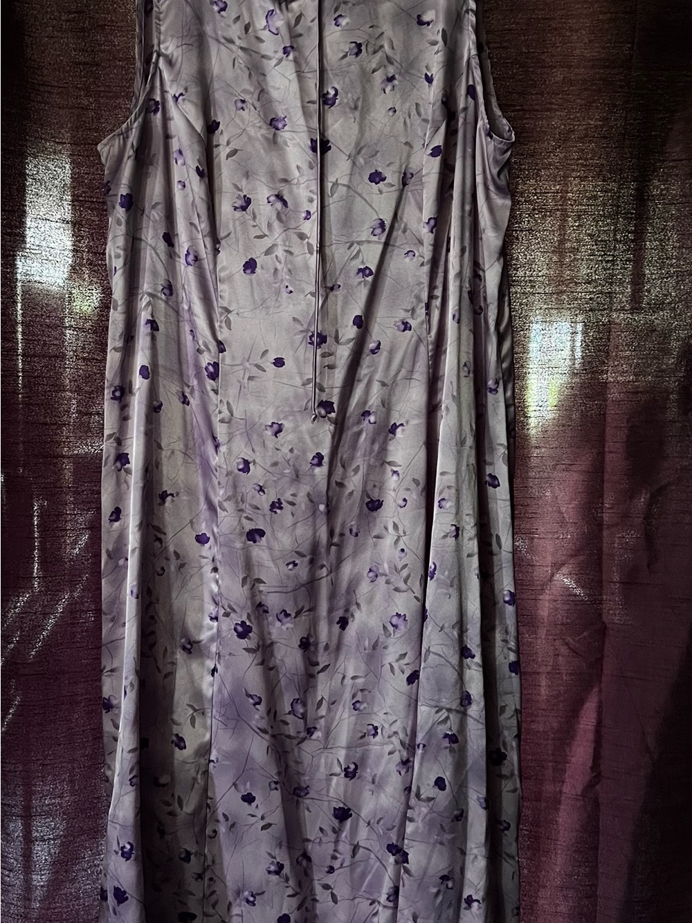 Women's Lavender Floral Maxi Dress